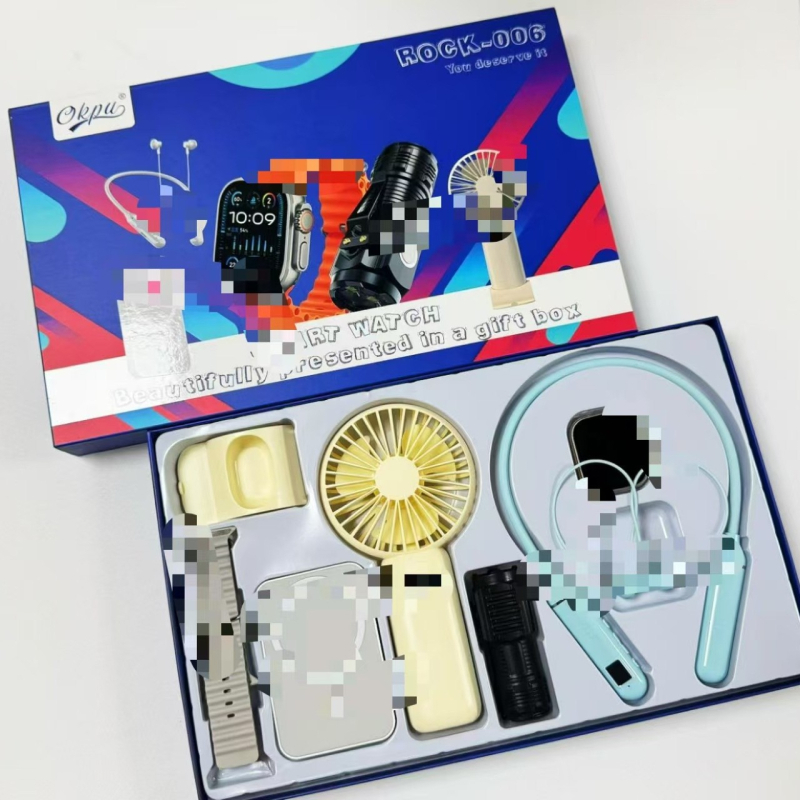 Set pametnog sata 5-u-1 Ultra s AMOLED zaslonom, aluminijski kućište, Bluetooth, praćenje otkucaja srca, praćenje sna
