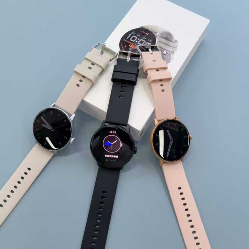 DT M5 смарт часовник с AMOLED дисплей, Bluetooth разговори, измерване на сърдечната честота, проследяване на съня и измерване на кислород в кръвта