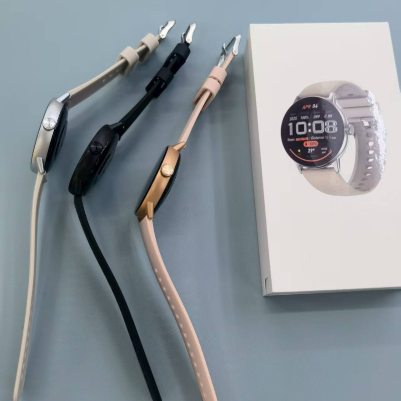 DT M5 смарт часовник с AMOLED дисплей, Bluetooth разговори, измерване на сърдечната честота, проследяване на съня и измерване на кислород в кръвта