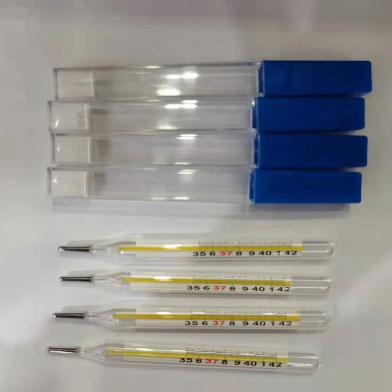 Стъклен термометър с живак, модел Cr.w23; подходящ за деца, възрастни и хора от всички възрасти; съвместим с медицинска система; одобрен Zhejiang Machinery 20182070144