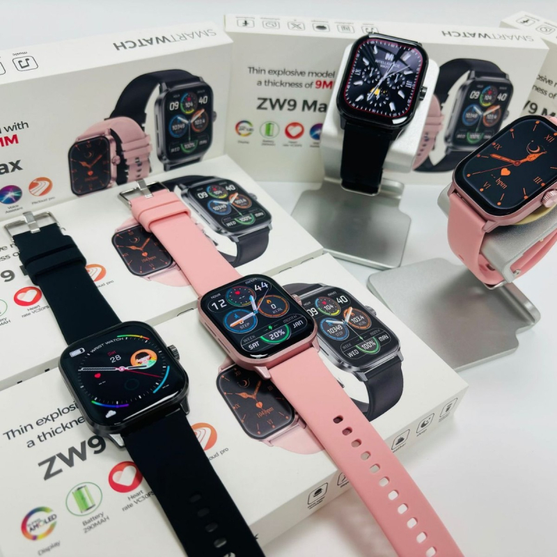 Смарт часовник с мониторинг на сърдечната честота, откриване на кислород в кръвта, Bluetooth разговори, водоустойчивост до 100 m и безжично зареждане