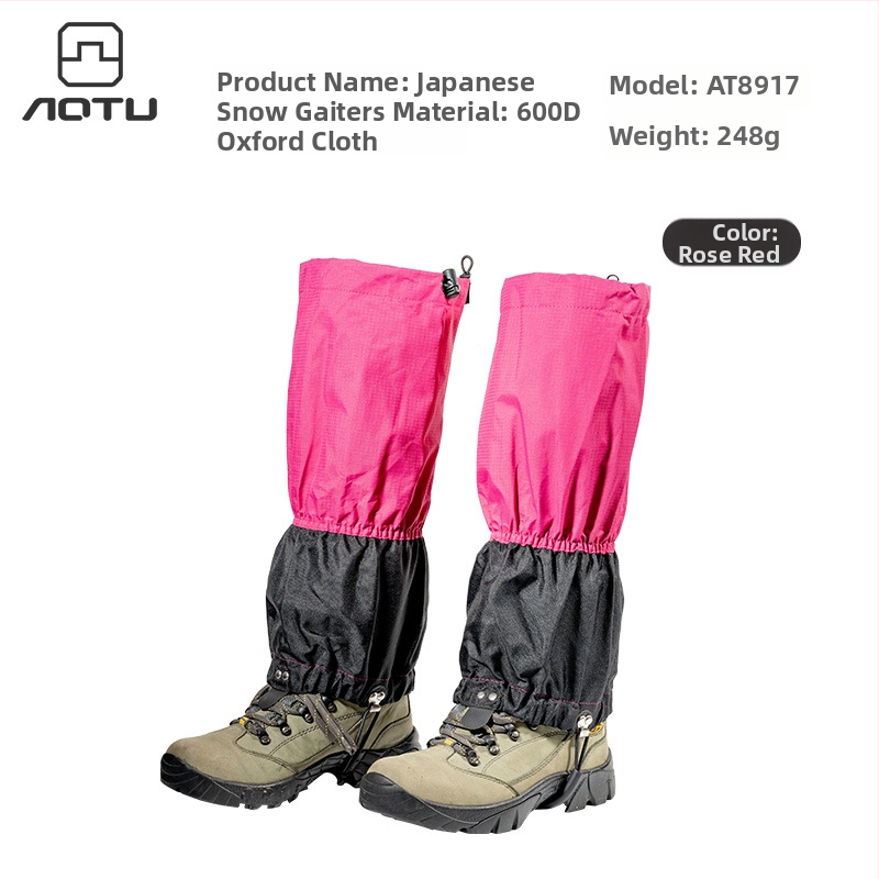 Snehové gaiters pre turistiku a lezenie — nepremokavé ochranné návleky na nohy a lýtka s ochranou proti piesku