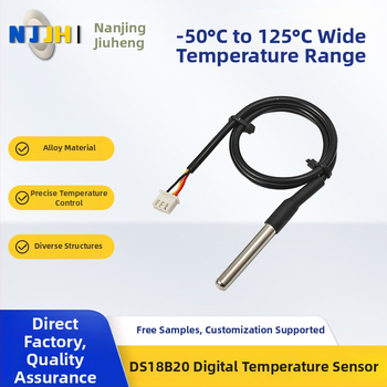 DS18B20 digitalni senzor temperature s nehrđajućim čeličnim sondom, plug-in ugradnja, raspon -50°C do 125°C, NJJH