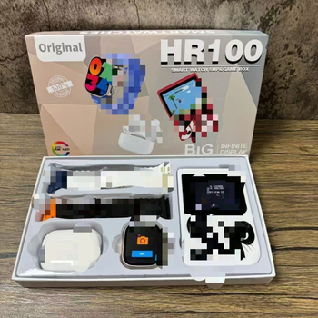 HR100 Smartwatch Ultra3+ με κονσόλα παιχνιδιών, σετ 4 λουράκια — παρακολούθηση καρδιακού ρυθμού, SpO2, παρακολούθηση ύπνου, αρτηριακή πίεση, αδιάβροχο