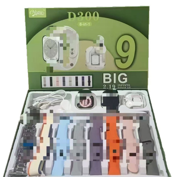 Set ceas inteligent D300 cu căști Bluetooth opt în unu, încărcare wireless, carcasă din aliaj de aluminiu, cadran pătrat, monitorizare sănătate (ritm cardiac, SpO2, tensiune arterială, somn)