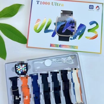 T1000ULTRA Pametni sat s Bluetooth pozivima, AMOLED zaslon, paket remena 7+1, praćenje srčanog ritma i SpO2