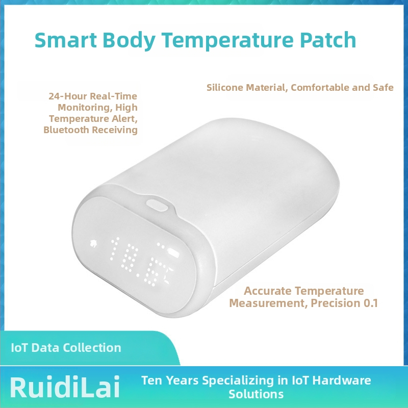 Bluetooth intelligentne kehatemperatuuri kleebis – 24-tunnine reaalajas palaviku jälgimine termomeeter imikutele ja väikelastele