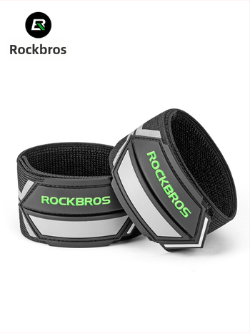 ROCKBROS Reflexná manžeta na ruku/nohu pre bicykel na nočné jazdy — polyester, spracovanie na mieru