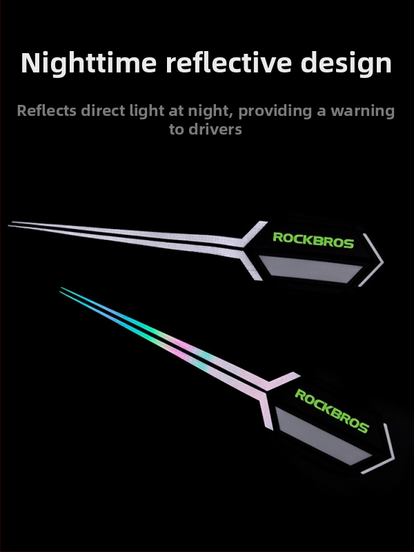 ROCKBROS Reflexná manžeta na ruku/nohu pre bicykel na nočné jazdy — polyester, spracovanie na mieru