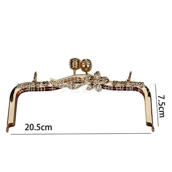 Aranyfényű ívelt menetes fogantyú DIY táskákhoz csavarokkal