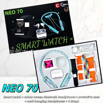 NEO 70 okosóra Bluetooth-hívásokkal, TFT kijelző, mindennapi vízállóság, 7–14 napos akkumulátor-üzemidő, pulzusmérés