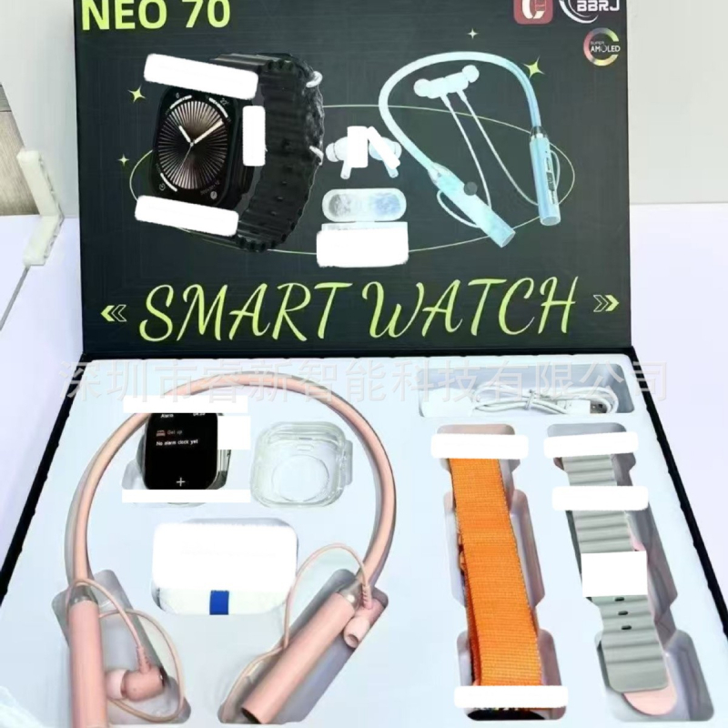 NEO 70 okosóra Bluetooth-hívásokkal, TFT kijelző, mindennapi vízállóság, 7–14 napos akkumulátor-üzemidő, pulzusmérés