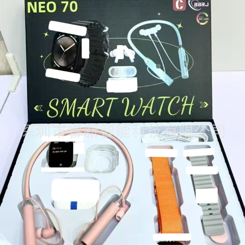 NEO 70 okosóra Bluetooth-hívásokkal, TFT kijelző, mindennapi vízállóság, 7–14 napos akkumulátor-üzemidő, pulzusmérés