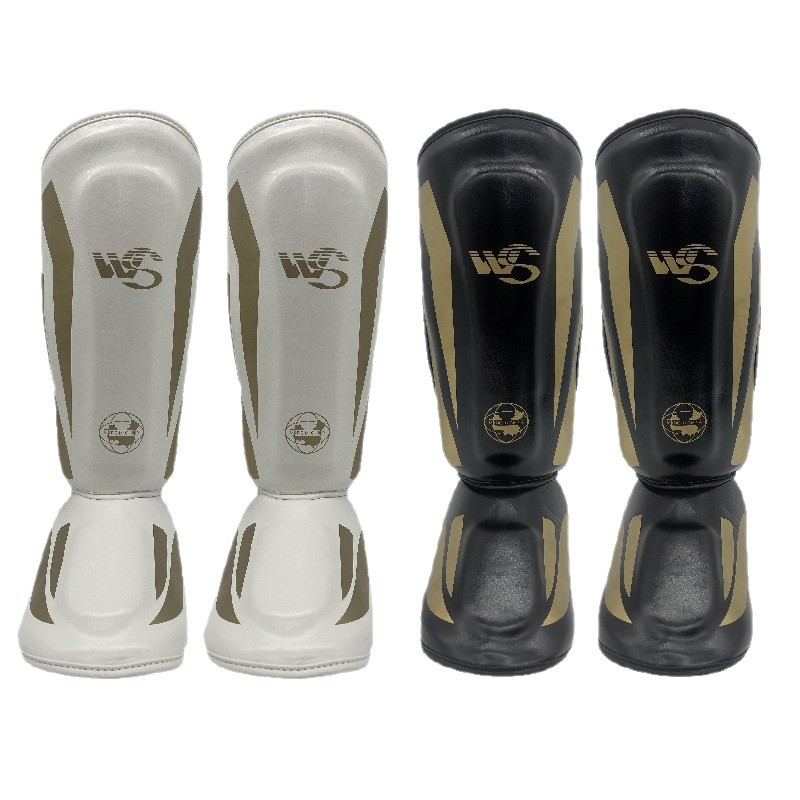 Защита за крак за бокс с PU кожа и пяна с висока плътност, защита на прасците, за възрастни