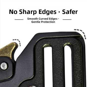 Nastaviteľná kovová spona kobry na batoh - taktické vonkajšie použitie, zliatina zinku, vodeodolná, odolná voči opotrebovaniu, odnímateľná spona