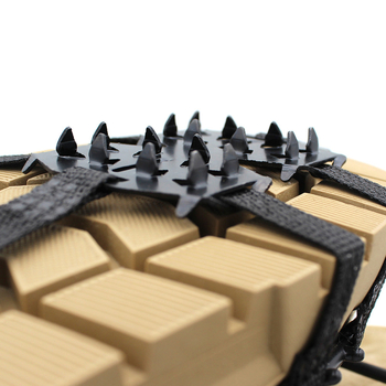 Ледени котки за обувки, 24-зъба, със зъби от манганова стомана, компактни за алпинизъм и риболов при дъжд и сняг