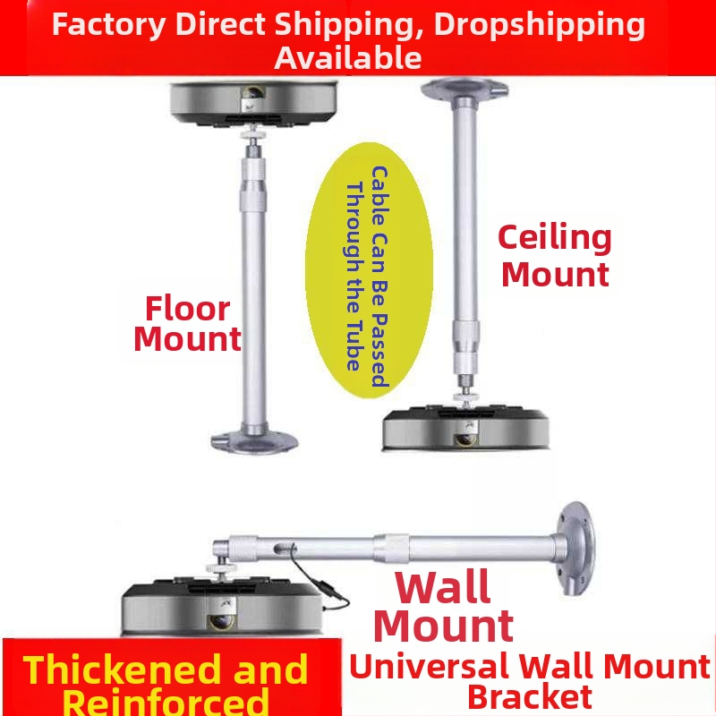 Suport universal reglabil pentru proiector, montat pe perete, cu ridicare și extindere telescopică | Eficiența energetică: Nivelul 1 | Greutate: Nivelul 1 | Dimensiune proiecție: Nivelul 1