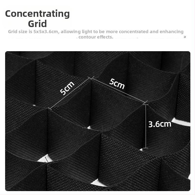 Softboxová mriežka pre mäkké svetlo — štvorcová a osmihranná hlboká mriežka, karbónové vlákno, pre foto štúdio, modely P90l/P90h/P120l/P120h, nosnosť 2–5 kg