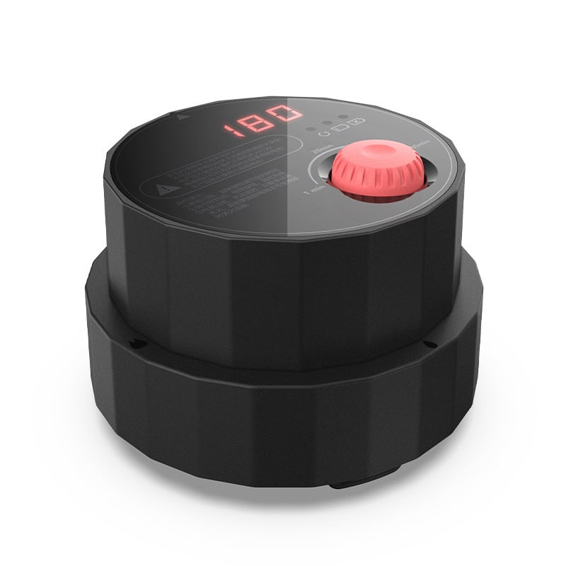 Συσκευή αυτόματης απενεργοποίησης για γκάζι κουζίνας με περιστρεφόμενο χρονόμετρο, προστασία από ξηρή καύση, αποσπώμενος σχεδιασμός