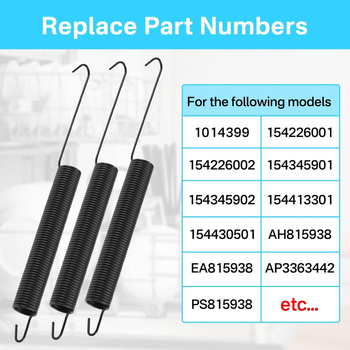 Пружина за врата на съдомиялна машина - част за замяна AP3363442 1014399, съвместима с модели 014399, 154226001, 154226002, 154345901, 154345902