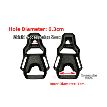 Plastová pracka s kruhovým otvorom 3 mm pre 3 mm popruh – doplnok pre tašky, Jinshengjin, rozšírenie a zníženie záťaže