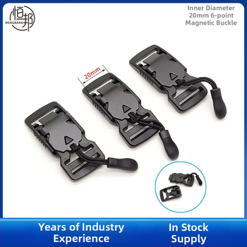 Poloviemetálová magnetická spona s rýchlym uvoľnením pre príslušenstvo batožiny – plast+železo, elektroplatovanie, Hengbang Hardware