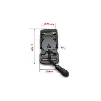 Μαγνητική ημιμεταλλική αγκράφα με γρήγορη απελευθέρωση και ενσωματωμένο λουρί χειρός για αποσκευών – πλαστικό+σίδηρος, ηλεκτροεπίχωση, Hengbang Hardware