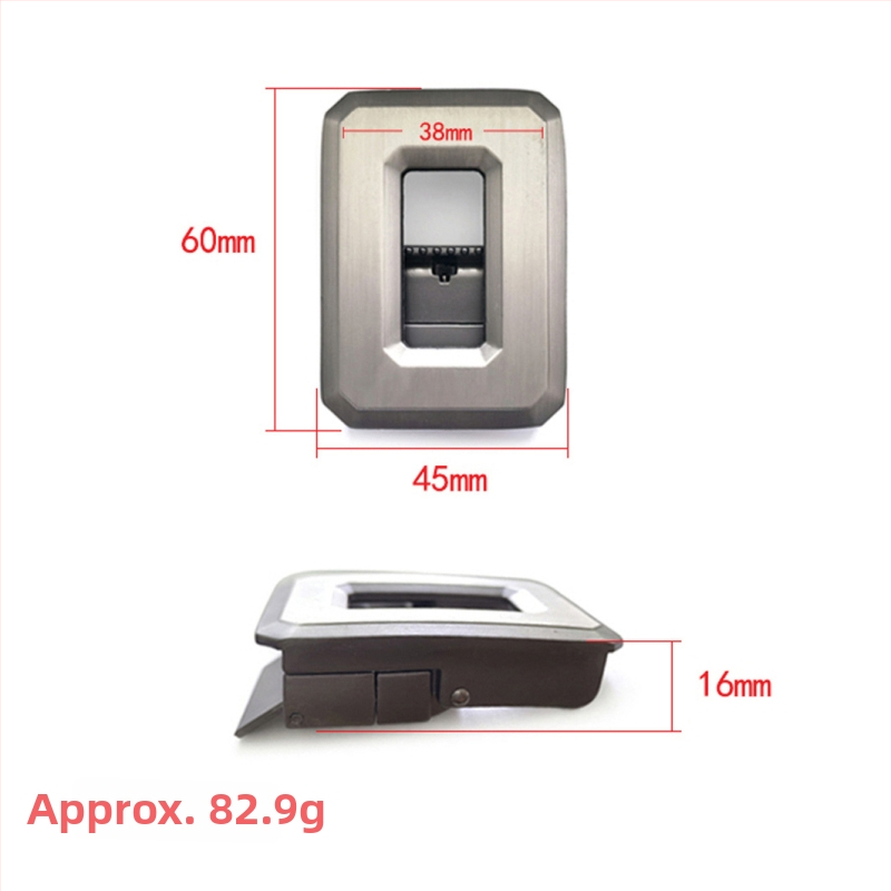 Opaskou zinku – spona na opasok, dutá automatická spona, dvojstranné otáčanie, bez zubov, rýchle uvoľnenie (Spring 2025; elektroforézny povrch)