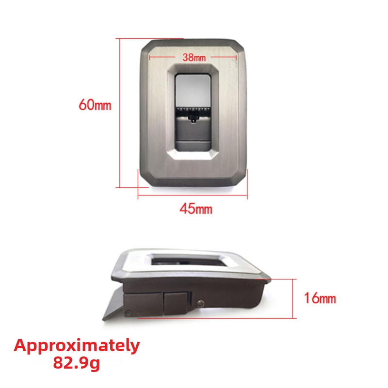 Opaskou zinku – spona na opasok, dutá automatická spona, dvojstranné otáčanie, bez zubov, rýchle uvoľnenie (Spring 2025; elektroforézny povrch)