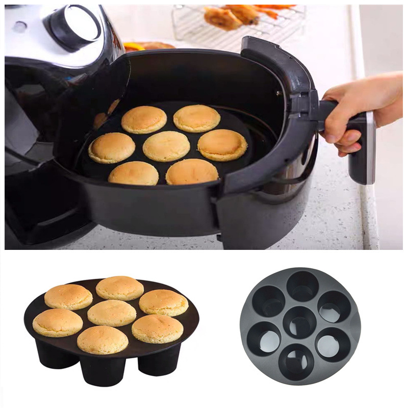 Set dodataka za air fryer za pečenje torti, model GCTZ-6 — električni dodaci za kuhanje, kompatibilan s air fryerom i pećnicom, 6-dijelni set
