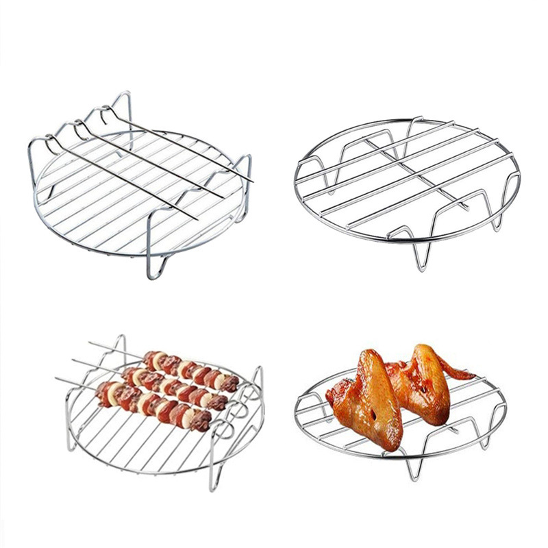 Set dodataka za air fryer za pečenje torti, model GCTZ-6 — električni dodaci za kuhanje, kompatibilan s air fryerom i pećnicom, 6-dijelni set