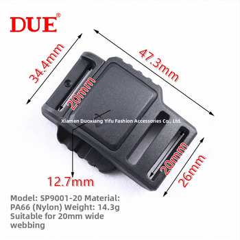 More than art DUE Plastová magnetická spona na prilby a batohy - Jar 2024, doplnky k batožine