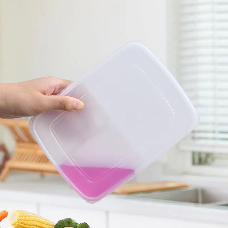Kutija za skladištenje hrane s četiri odjeljka, hermetički zatvara, hrana klase, za hladnjak, pogodna za meso, mladi luk, đumbir i češnjak