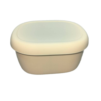 Овална кутия за обяд от хранителен силикон, обем 301–500 мл, подходяща за микровълнова печка, многократно използваема