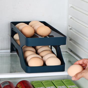 Kutija za pohranu jaja za kuhinju i hladnjak, automatski organizator jaja