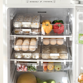 Κουτί αποθήκευσης για συρτάρι ψυγείου, ιαπωνικού στυλ, πλαστικό τροφίμων υψηλής ποιότητας, αποθήκευση και διατήρηση φρεσκάδας λαχανικών και φρούτων