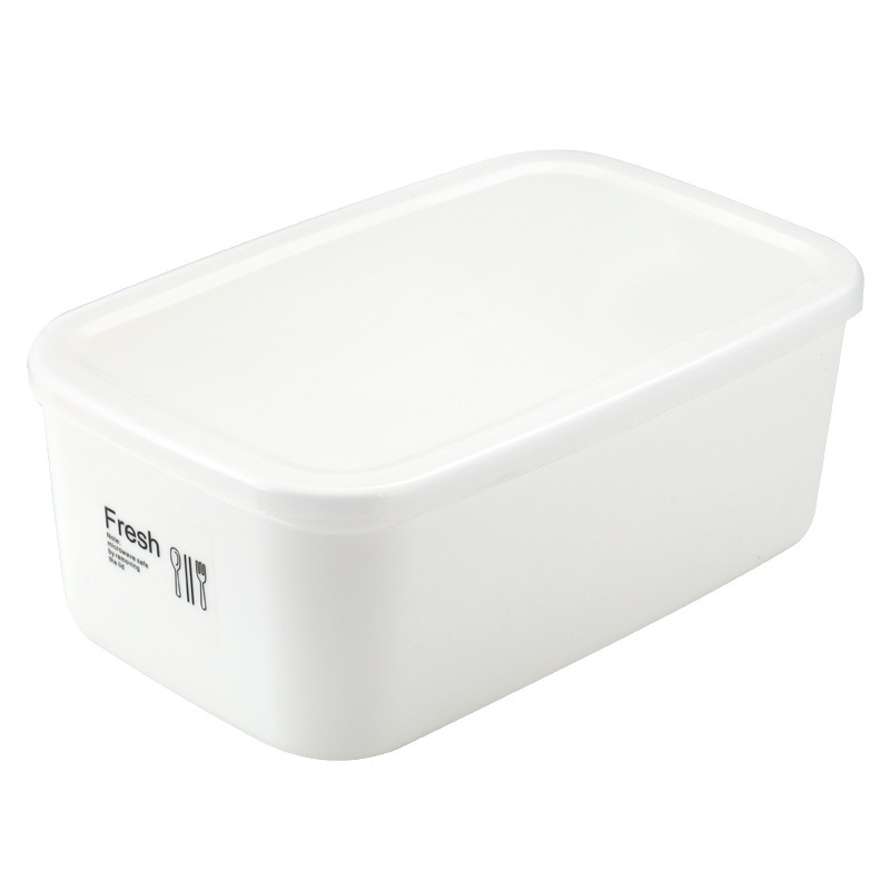 Кутия за обяд с капак – квадратна, PP за храни, подходяща за микровълнова, обем 301–500 mL, еднослойна, херметично затваряща се
