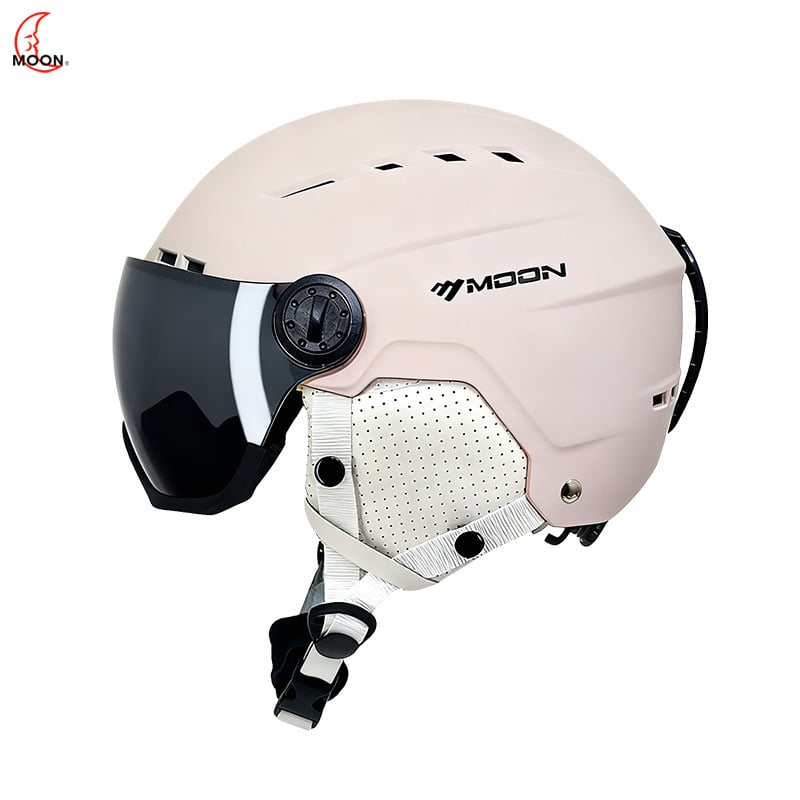 MOON ABS ски каска с интегрирани зимни очила, унисекс, пълно лице, за възрастни