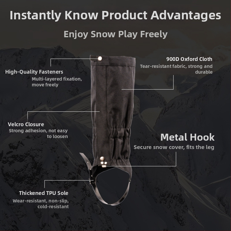 Návleky na topánky proti snehu a piesku – dlhé, unisex, TPU materiál, športový štýl, na leto