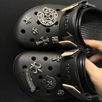 NIWAN CC Metalni križni dekorativni kopča za sandale – Retro stil, Model CC, za sve sezone