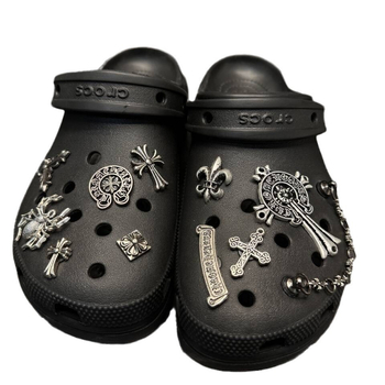 NIWAN CC Metalni križni dekorativni kopča za sandale – Retro stil, Model CC, za sve sezone