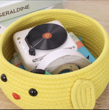 Cartoon υφασμάτινο δοχείο αποθήκευσης γραφείου με καπάκι – 2L, κατάλληλο για σαλόνι, υπνοδωμάτιο και μελέτη