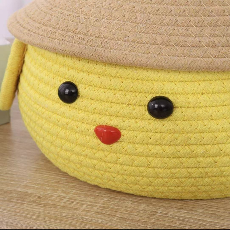 Cartoon υφασμάτινο δοχείο αποθήκευσης γραφείου με καπάκι – 2L, κατάλληλο για σαλόνι, υπνοδωμάτιο και μελέτη