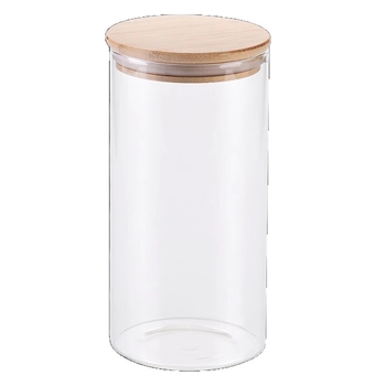 Στεγανοποιημένο γυάλινο δοχείο αποθήκευσης κουζίνας από borosilikat, κυκλικού σχήματος, χωρητικότητα κάτω από 300 ml, συμβατό με φούρνο μικροκυμάτων, δυνατότητα εκτύπωσης λογότυπου