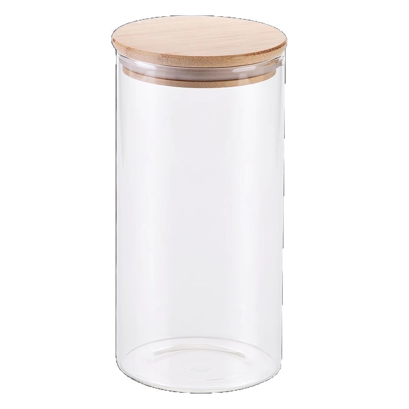 Στεγανοποιημένο γυάλινο δοχείο αποθήκευσης κουζίνας από borosilikat, κυκλικού σχήματος, χωρητικότητα κάτω από 300 ml, συμβατό με φούρνο μικροκυμάτων, δυνατότητα εκτύπωσης λογότυπου