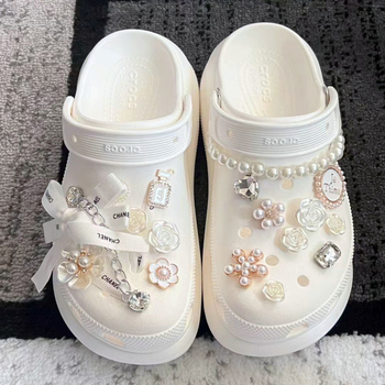 Dekorativni dodatak za cipele Flower Bow za sandale i papuče, marka Feiyue, model Flower Bow, pogodan za ljeto, proljeće i jesen, stil: kao na slici