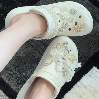 Dekorativni dodatak za cipele Flower Bow za sandale i papuče, marka Feiyue, model Flower Bow, pogodan za ljeto, proljeće i jesen, stil: kao na slici