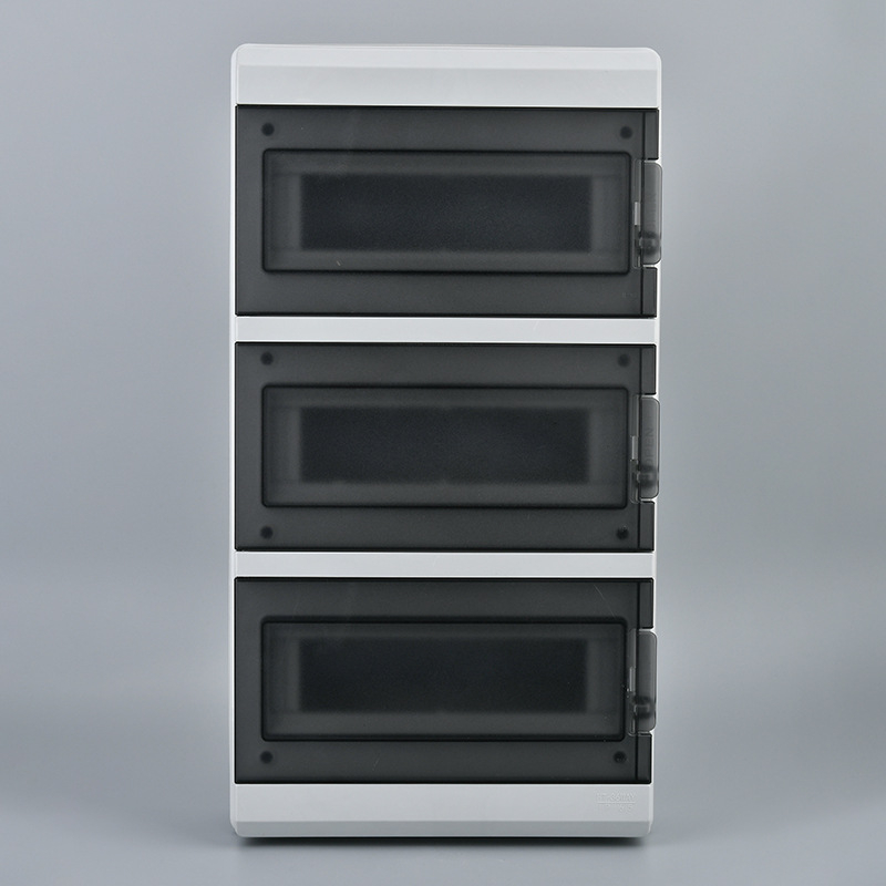 HT серия водоустойчива външна разпределителна кутия, повърхностно монтирана, 3-36 вериги, IP65, ABS корпус, PS капак