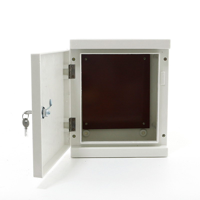 DLX серия стъклопластова разпределителна кутия за захранване, за външен монтаж, корпус DMC, капак от стъклопласт и стомана