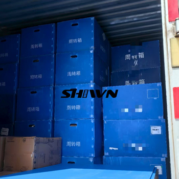 Cutie turnover din plăci PP goale, impermeabilă și rezistentă, reciclabilă, imprimare logo disponibil, grosimea peretelui 2–12 mm, sarcină 25 kg